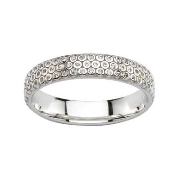 Alliance Or Blanc Diamant 0.22 Ct