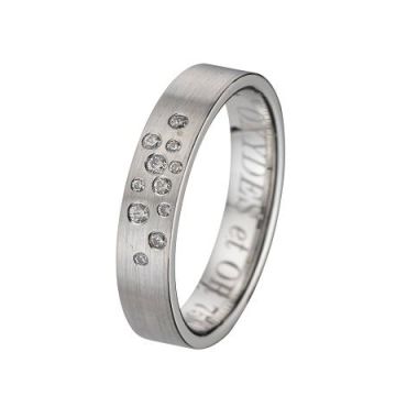 Alliance Or Blanc Diamant 0.09 Ct