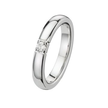 Alliance Or Blanc Diamant 0.09 Ct
