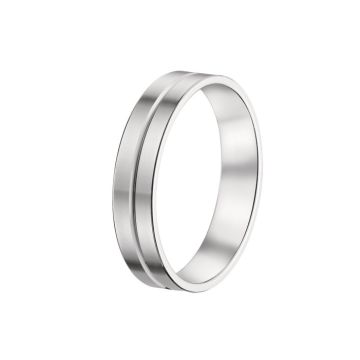 Alliance Brossee 9k Or Blanc
