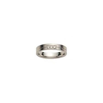 Alliance Or Blanc Diamant 0.09 Ct