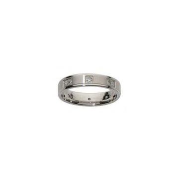 Alliance Or Blanc Diamant 0.36 Ct