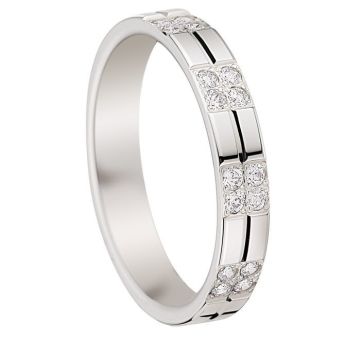 Alliance Or Blanc Diamant 0.27 Ct