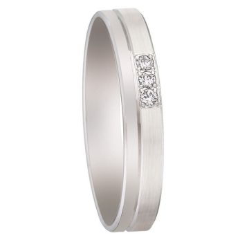 Alliance Or Blanc Diamant 0.05 Ct