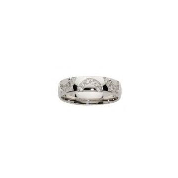 Alliance Or Blanc Diamant 0.3 Ct