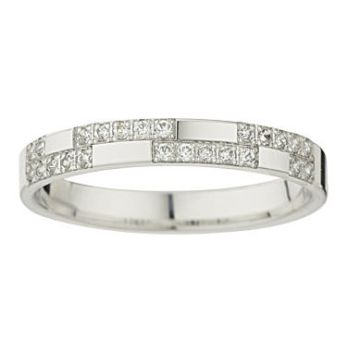 Alliance Or Blanc Diamant 0.23 Ct