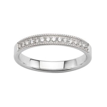 Alliance Or Blanc Diamant 0.25 Ct