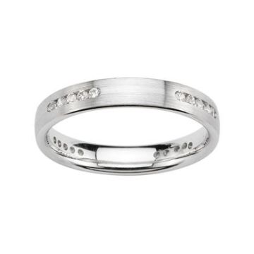 Alliance Or Blanc Diamant 0.26 Ct