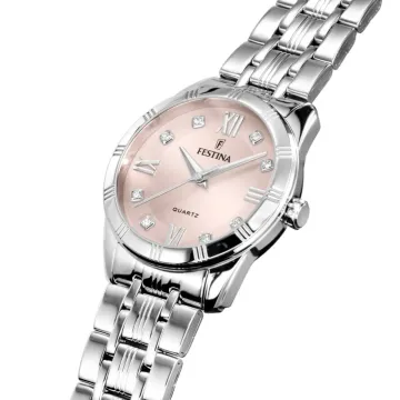 Montre  Festina F16940/C Rose, Bracelet Acier Inoxydable, Femme