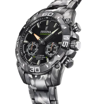 Montre  Festina F20545/1 Noir Bracelet Acier Inoxydable Homme
