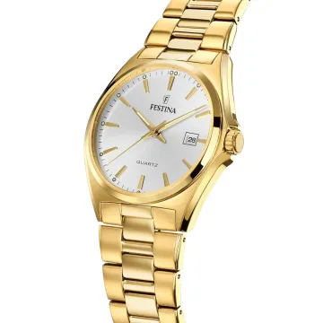 Montre  Festina Acier Classique F20555/2 Blanc, Bracelet En Acier, Homme