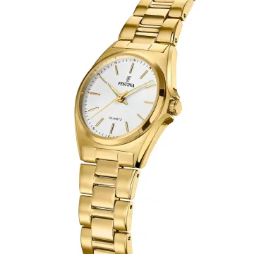 Montre  Festina Acier Classique F20557/2 Blanc, Bracelet En Acier, Femme