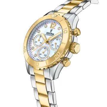 Montre  Festina F20604/1 Ivory, Bracelet Acier Inoxydable, Femme