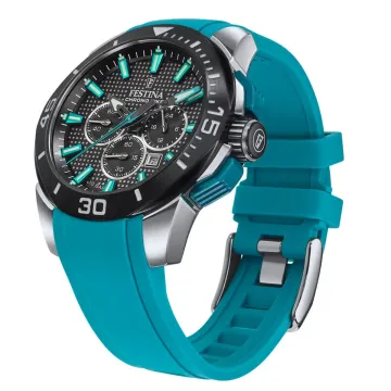 Montre  Festina Chrono Bike F20642/3 Noir, Bracelet Caoutchouc, Homme