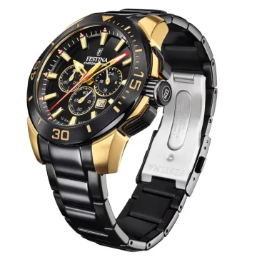 Montre  Festina Special Editions F20644/1 Noir, Bracelet En Acier Inoxydable 316L, Homme