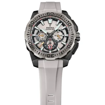 Montre  Homme Festina Chrono Bike F20726/1 Marron Bracelet En Caoutchouc