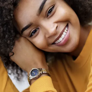 Montre Festina Mademoiselle F16868/3 Bleu, Bracelet Acier Inoxydable, Femme