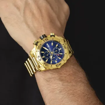 Montre  Festina Prestige F20492/2 Bleu, Bracelet En Acier, Homme