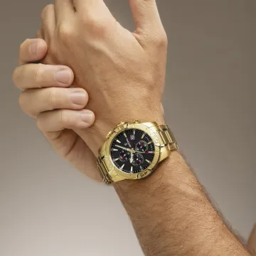 Montre Festina Timeless Chronograph F20705/4 Noir, Bracelet Acier Inoxydable, Homme