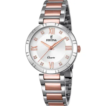 Montre  Festina F16937/D Gris, Bracelet Acier Inoxydable, Femme