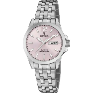 Montre  Festina Classics F20455/2 Rosé, Bracelet En Acier, Femme