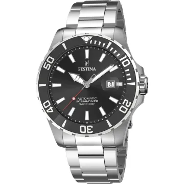Montre  Festina F20531/4 Noir, Bracelet Acier Inoxydable, Homme