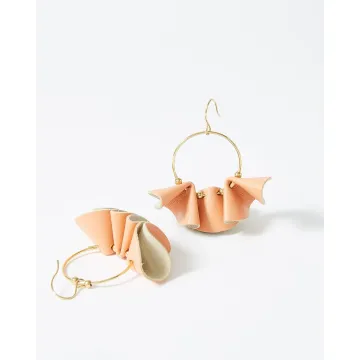 Boucles D'Oreilles Flowers For Zoé Chloe Bloom Fd Tu (Cuir Bovins)