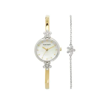 Montre Fontenay Iris  Bicolore Et Acier