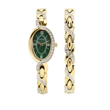Montre Fontenay Julia Dore Vert
