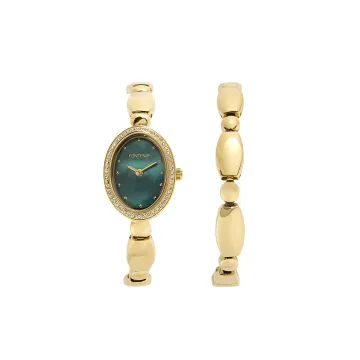 Montre Fontenay Diane Dore Vert