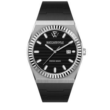 Montre Ice Watch Homme ICE WP1 Metal - Sili - Silver - Brushed - Black hld - 41mm