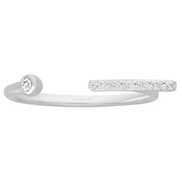 La Garçonne Diamants - Bague Argent 925, Diamants