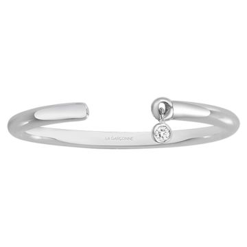 La Garçonne Diamants - Bague Argent 925, 1 Diamant 0,015 Cts