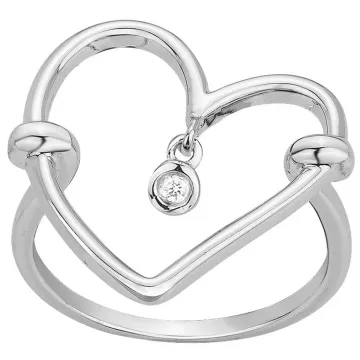 La Garçonne - Bague Argent 925 Et 1 Diamant