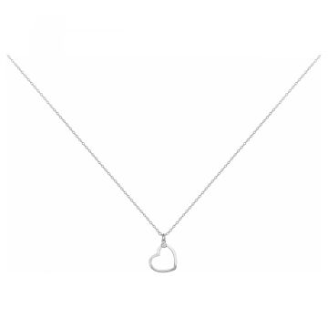La Garçonne Diamants - Collier Argent 925, 1 Diamant 0.015Cts 38+5Cm