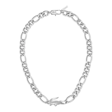 Collier Acier Inoxydable 316L Lacoste  Couleur Circonference Interieure 508Mm Crochet Lacoste Bijoux