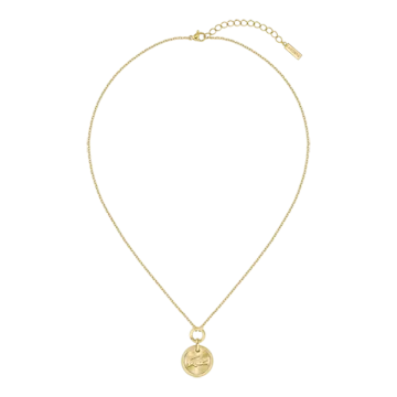 Collier Acier Inoxydable 316L Lacoste  Couleur Ajustable Circonference Interieure 457Mm Crochet Lacoste Bijoux