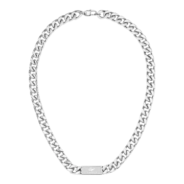 Collier Acier Inoxydable 316L Lacoste  Couleur Plaque : 11X25Mm Lacoste Bijoux