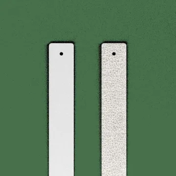 Les Georgettes Manchette Cuir Blanc / Blanc Nacré 14 Mm