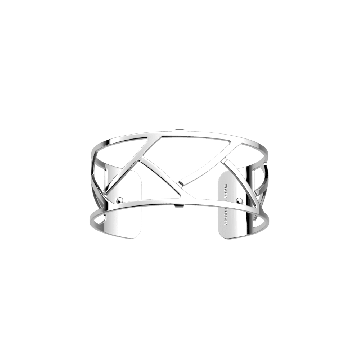 Les Georgettes - Bracelet Argenté Tressé 25Mm