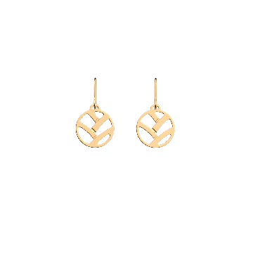 Les Georgettes - Boucles D'Oreilles Doré Tressées 16Mm