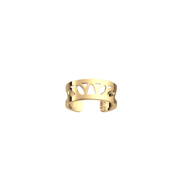 Les Georgettes - Bague Dorée Lotus 8Mm