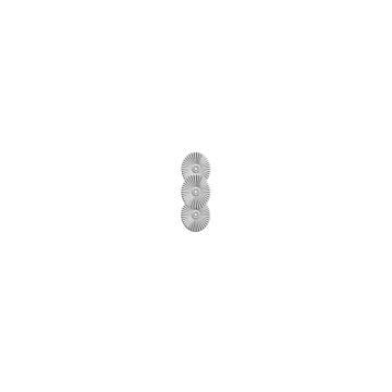 Les Georgettes - Clip Argenté Oxydes De Zirconium 25Mm