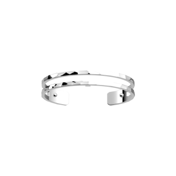 Les Georgettes - Bracelet Argenté Pure Martelée 8Mm