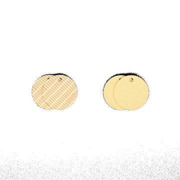 Cuir - Boucles d'oreilles, Tartine/Beurre Salé