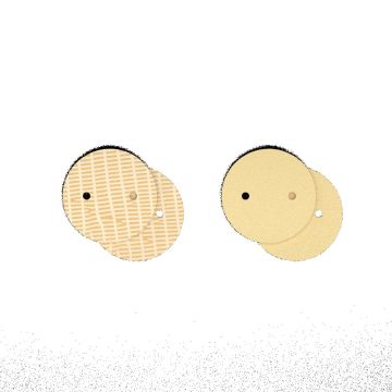 Cuir - Boucles d'oreilles, Tartine/Beurre Salé