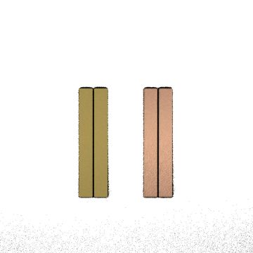 Cuir - Boucles d'oreilles, Pistache/Mochaccino