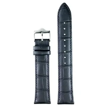 Bracelet Lip 20Mm Noir Facon Crocodile