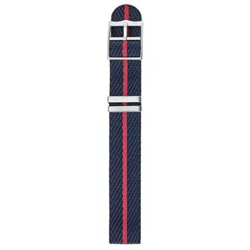 Bracelet Lip 20Mm Jacquard Noir Bleu Rouge