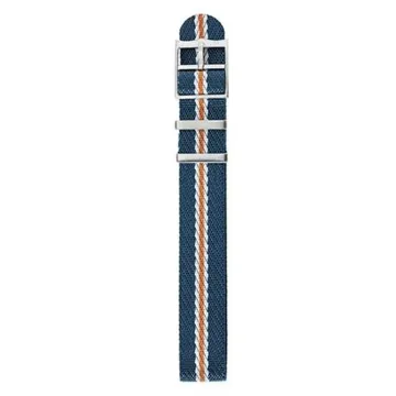 Bracelet Lip 20Mm Jacquard Bleu/Blanc/Orange